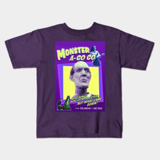 Monster A Go-Go Purple Kids T-Shirt